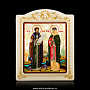 Икона "Петр и Феврония" с перламутром, фотография 1. Интернет-магазин ЛАВКА ПОДАРКОВ